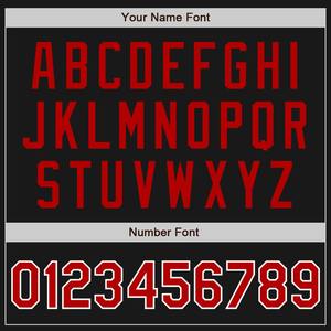 Bomber personnalisé noir rouge-kelly vert Varsity Letterman veste à glissière bicolore coupe-vent Streetwear veste universitaire vintage pour hommes - Product Image 3