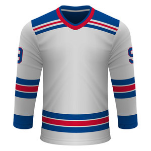 Camisetas de Hockey sobre Hielo Personalizadas de Poliéster 100% Hechas a Medida por el Fabricante, Cumplen con BSCI, Secado Rápido, Transpirables, para Hombre Adulto - Product Image 6