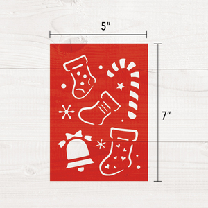 Pochoirs de Noël, modèles de motifs de Noël pour la peinture, artisanat festif, fournitures d'art DIY, pochoirs en plastique durable pour le dessin - Product Image 3