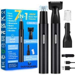 Tondeuse Professionnelle Tout-en-un pour Nez et Oreilles, Lames à Double Tranchant, Électrique Portable USB pour Usage Domestique et Automobile, en Plastique - Product Image 2