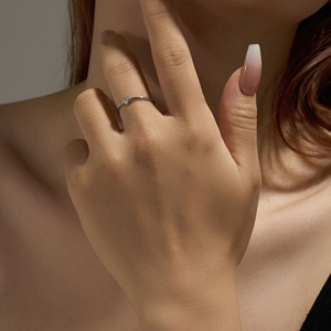 Nueva moda minimalista 18K oro sólido laboratorio cultivado diamante personalizado forma de corazón declaración anillos para su propuesta anillo amor corazón regalo - Product Image 5