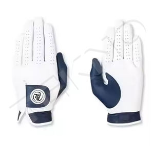 Guantes de golf de cuero personalizados Cabretta Guantes de golf con logotipo personalizado Embalaje Cabretta Cuero Palma Suave Hombres Color blanco Característica - Product Image 2
