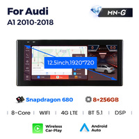 Navifly Snapdragon 680 plus récent système Android 1920*720P lecteur d'autoradio pour Audi A1 2010-2018 prise en charge DVR caméra arrière OBD
