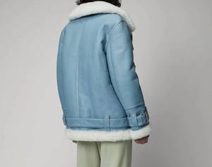 Vente directe d'usine, faible MOQ, veste en cuir de haute qualité pour femmes grandes tailles, mode d'hiver, design tricoté respirant, couleurs personnalisées - Product Image 4