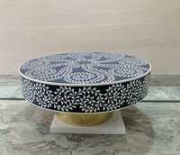 Mesa de centro de madera de lado pequeño, nueva, barata, nácar