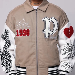 เสื้อแจ็คเก็ตวาร์ซิตี้ลำลองสำหรับผู้ชายแบบสั่งทำขายส่งสำหรับฤดูหนาว คอตั้ง กันน้ำ กันลม เป็นมิตรกับสิ่งแวดล้อม บริการ OEM - Product Image 1