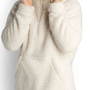 Sweat à capuche Streetwear à capuche en polaire tricotée de haute qualité pour femmes avec couleur et logo personnalisés Design chaud - Product Image 3