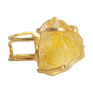Anillo de cuarzo de citrino, alambre - Product Image 1