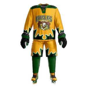 Ensemble d'uniformes de hockey sur glace personnalisés de haute qualité, réversibles, respirants, antibactériens, à séchage rapide, pour le hockey universitaire - Product Image 6