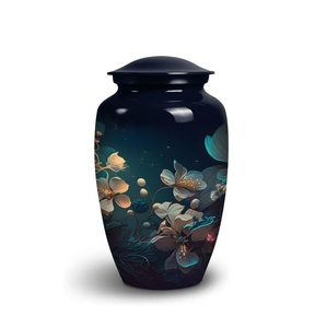 Urne magique de fleurs irisées pour cendres Urne de crémation de maman pour adultes Urnes masculines et féminines pour cendres humaines Taille personnalisée décorative - Product Image 1