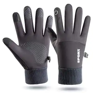 Guantes de lana para correr, a la moda, para invierno, pantalla táctil, para senderismo