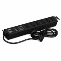 PDU de rack 6 voies 10A, prise standard chinoise, unité de distribution d'alimentation pour armoire de serveur, OEM ODM, logo personnalisé, directement de l'usine