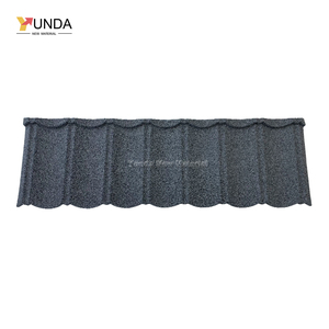 Tuiles de toiture en acier revêtu de <span class=keywords><strong>pierre</strong></span> bicolore rouge à prix de gros pour les projets de logement au Kenya – Tuiles de toiture métalliques durables en Galvalume - Product Image 3
