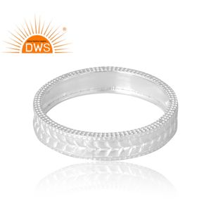 แหวนเงินแท้ 925 ดีไซน์ทันสมัย กำลังเป็นที่นิยม สำหรับผู้หญิง เครื่องประดับสั่งทำพิเศษ ของขวัญสำหรับเธอ ผู้ผลิตเครื่องประดับอินเดีย - Product Image 4