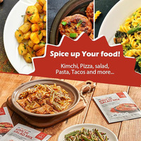 [PUNFOOD] Assaisonnement en poudre de piment à bas prix 18g Assaisonnement aromatisé au kimchi avec poudre de piment rôti
