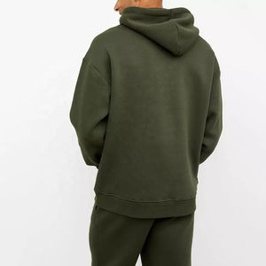 Ensemble pantalon de survêtement et sweat à capuche en coton personnalisé Ensemble 2 pièces de survêtements à impression bouffante 3D pour hommes Ensemble de survêtement en polaire Ensemble surdimensionné - Product Image 2