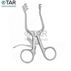 Retractores Weitlaner de alto grado Beckman Instrumentos médicos veterinarios quirúrgicos Retractor de acero inoxidable con retención automática - Product Image 6