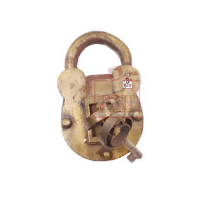 Serrures de porte de style coeur squelette en laiton avec 2 clés serrures anciennes héritage et cadenas de quincaillerie - Product Image 5