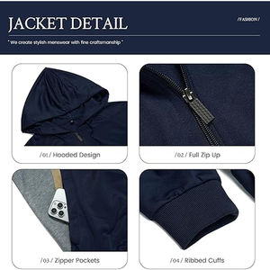 Conjunto de chándal personalizado de poliéster de invierno para hombre, ropa deportiva de gimnasio para hombre, de la mejor calidad, al por mayor, 2025 - Product Image 3