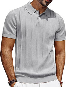 Polo de calidad superior para hombre, precio al por mayor, servicio OEM, la mejor camiseta Polo transpirable cómoda de fabricación para hombre - Product Image 5
