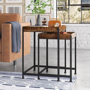 Creative <b>square</b> solid wood end table beside sofa decorative <b>vase</b> table for home furniture living room bedroom office decoration - Product Image 4