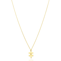 Collier pendentif en forme de pièce de puzzle pour femmes, design tendance minimaliste, fabrication turque, plaqué or, argent sterling 925
