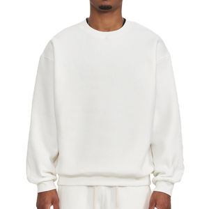 Unisex <b>Men's</b> Pullover Hoodie Solid Color 100% Cotton Sweatshirt with Custom Logo High Quality Plain Oversized <b>Shirt</b> - Product Image 6