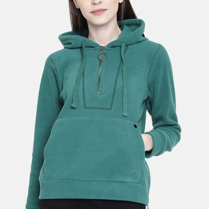Custom Women Hoodies <b>Fleece</b> <b>Half</b> <b>Zip</b> Pullover Oversized Sweatshirt <b>Ladies</b> Casual Hooded Tops Winter Warm Sportswear Hoodie 2024 - Product Image 1