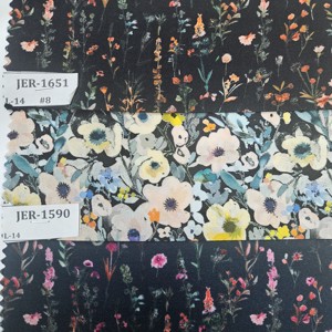 ลายพิมพ์ดอกไม้ดิจิตอลคมชัดสีสันสวยงามสวยงามความกว้าง44นิ้วพร้อมส่งทันที - Product Image 5