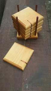 COASTER ROND EN BOIS MÉLANGÉ TAILLE PERSONNALISÉE Fait à la main pour les articles de table et de cuisine en gros de haute qualité du Vietnam - Product Image 2