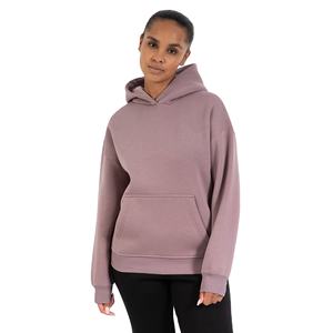 Respirant léger femmes surdimensionné sweats à capuche vierges plus rapide Logo personnalisé impression goutte épaule surdimensionné sweats à capuche vierges - Product Image 1