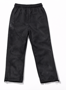 Ensemble de survêtements streetwear d'hiver en gros |   Sweat à capuche orné de strass et déchiré, style jogger |   Hip Hop en coton 100% lourd - Product Image 5