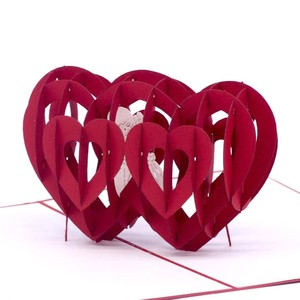 Carte pop-up 3D, carte pop-up en forme de cœur pour couple, carte d'anniversaire 3D, cartes de vœux de la Saint-Valentin 3D, cartes de vœux artisanales en papier personnalisées - Product Image 2