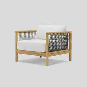 Canapé de salon en corde antique simple moderne Mobilier de loisirs confortable pour salon appartement extérieur villa parc cour - Product Image 6