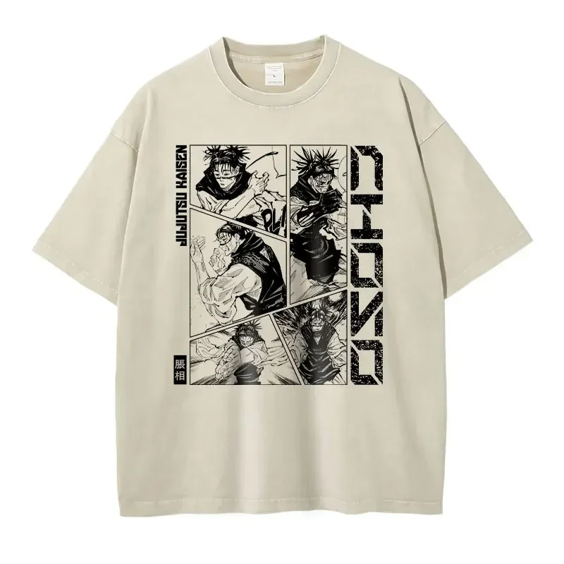Jujutsu Kaisen Tee Shirt Oversize Vintage Harajuku Anime T-Shirt