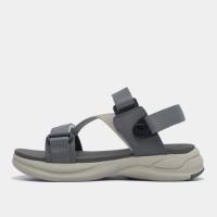 Sandales pour enfants du Vietnam SHONDO Little 8 chaussures grises à glisser avec sangle arrière réglable pour garçons et filles