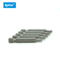 Obeng Bit Star Power Torx T10-T40 50mm Magic Ribs Anti-Selip dengan Lapisan Sandblasted dan Gagang Taiwan S2 Buatan Taiwan