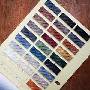 可持续1毫米格子图案聚氯乙烯皮包和箱包制作材料手袋制作和鞋帮篮编织 - Product Image 6