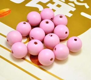 50ชิ้นไม้ธรรมชาติรูปร่างที่กำหนดเองและลูกปัดไม้สีที่มีรูปร่างและขนาดมือหัตถกรรมสินค้าอินเดีย - Product Image 3