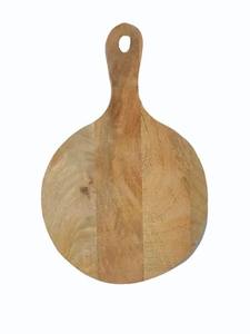 Assiette de service ronde vintage naturelle assiette à dîner en bois de manguier décor de mariage rustique et accessoire de sécurité de fête - Product Image 5