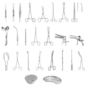 Ensemble de pansements manuel réutilisable en acier inoxydable argenté avec logo personnalisable, instruments de pansement de qualité supérieure pour la chirurgie médicale - Product Image 1