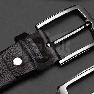 Cinturón de cuero de vaca estilo casual para hombre original al por mayor 100% longitud personalizada con hebilla de acero inoxidable MOQ bajo - Product Image 6