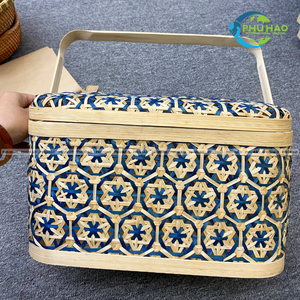 PANIERS DE RANGEMENT EN BAMBOU Naturel Biodégradable Panier de rangement de fruits Panier cadeau pour les acheteurs éco-conscients Élégant et pratique - Product Image 5