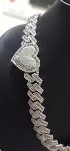 Cadena de tenis de diamante cultivada en laboratorio VVS Clarity de oro macizo de 10K, 14K, 18K, más vendida, para bodas y regalos, directa desde la India - Product Image 2