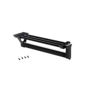 Organizer per armadio con chiusura estraibile in alluminio verniciato nero Emuca - Product Image 1