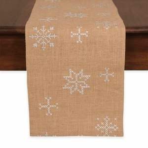 Chemin de table en lin élégant avec broderie florale, rehaussant le charme de la table à manger, style d'intérieur sophistiqué pour les maisons - Product Image 3