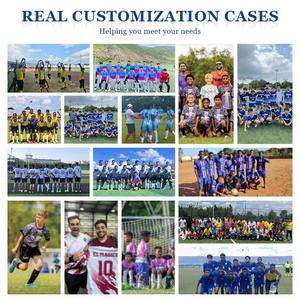 Uniforme Deportivo de Fútbol Personalizado de Alta Calidad a Precio Económico, Sublimado, Transpirable, de Secado Rápido, 100% Poliéster, Cómodo, para Equipos - Product Image 3