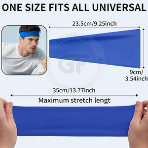 Sweat <b>Control</b> Headband Soft Elastic Headband For Fitness Sessions Lightweight Fabric Headband Comfortable <b>Grip</b> Headband - Product Image 3