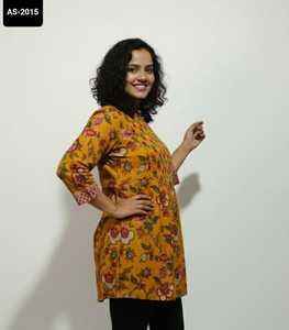 Kurtis et hauts courts en coton pur pour femmes, vêtements décontractés et quotidiens indiens, vêtements d'été, prix numérique, tailles plus disponibles - Product Image 2