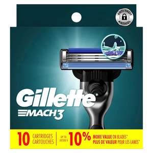 Recharges de lames de rasoir Gillette Mach3 pour hommes, 10 recharges de lames de rasoir, (lot de 2) - Product Image 6
